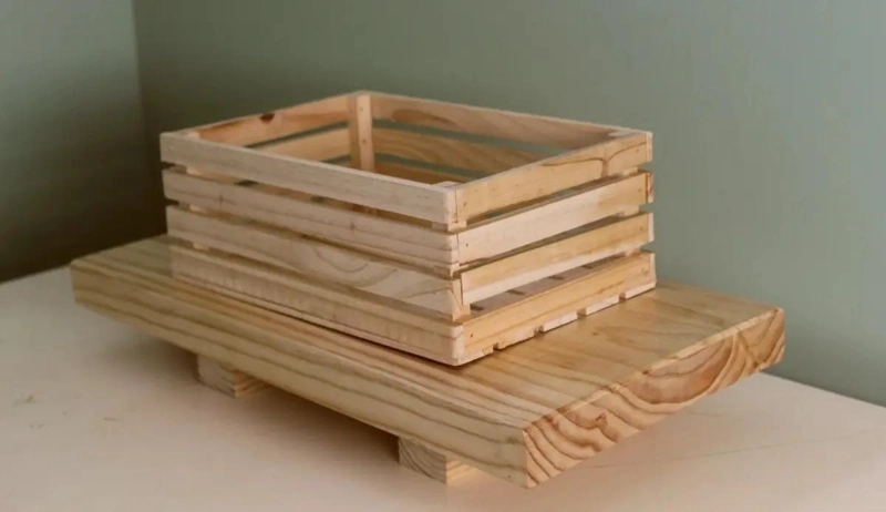 CAJA DE MADERA DECORATIVA PARA ORGANIZACION DE ARTICULOS - 7