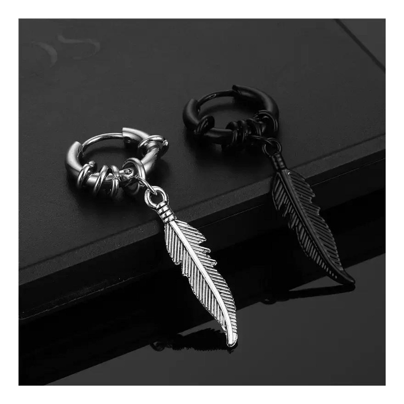 AROS DE ACERO QUIRURGICO EN DISEÑO DE PLUMA PARA TODOS - 2