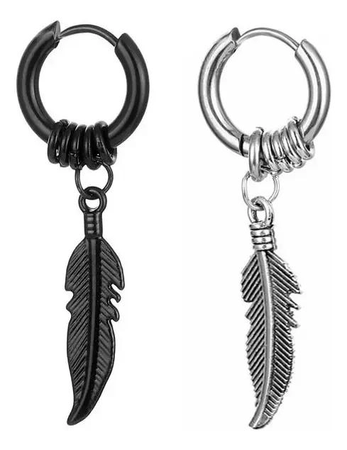 AROS DE ACERO QUIRURGICO EN DISEÑO DE PLUMA PARA TODOS - 6