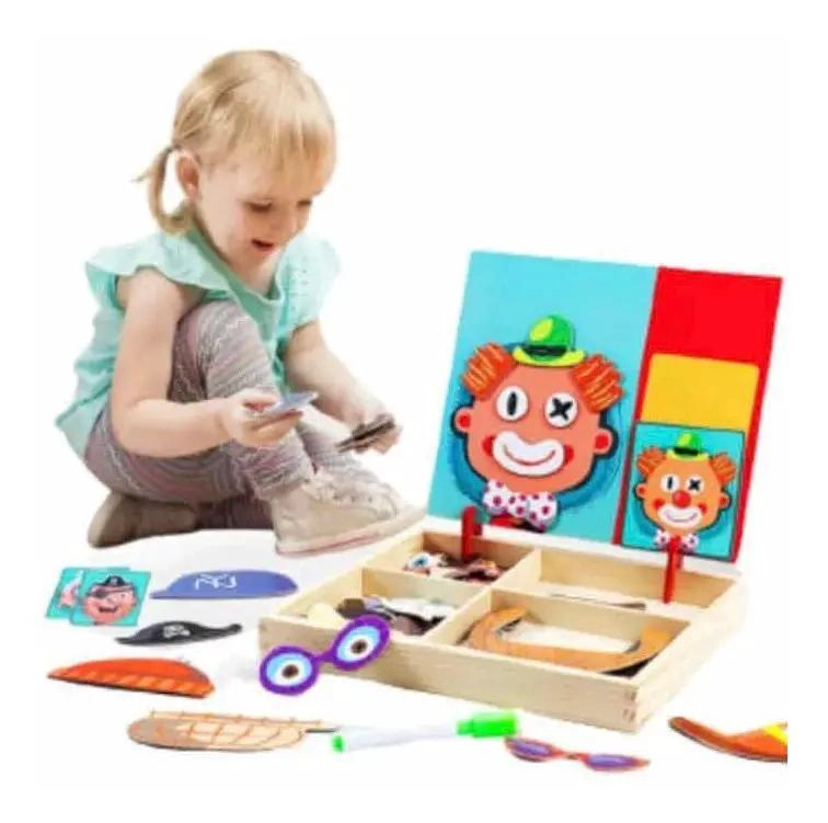ROMPECABEZAS MAGNE TICO DE MADERA PARA DESARROLLO INFANTIL - 1