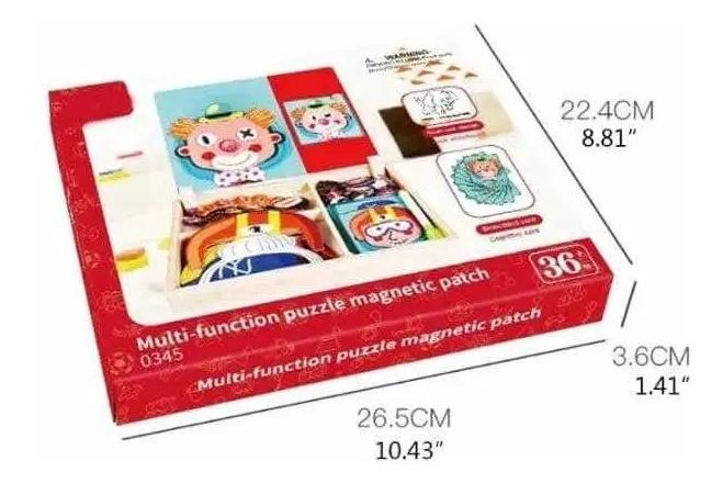 ROMPECABEZAS MAGNE TICO DE MADERA PARA DESARROLLO INFANTIL - 10