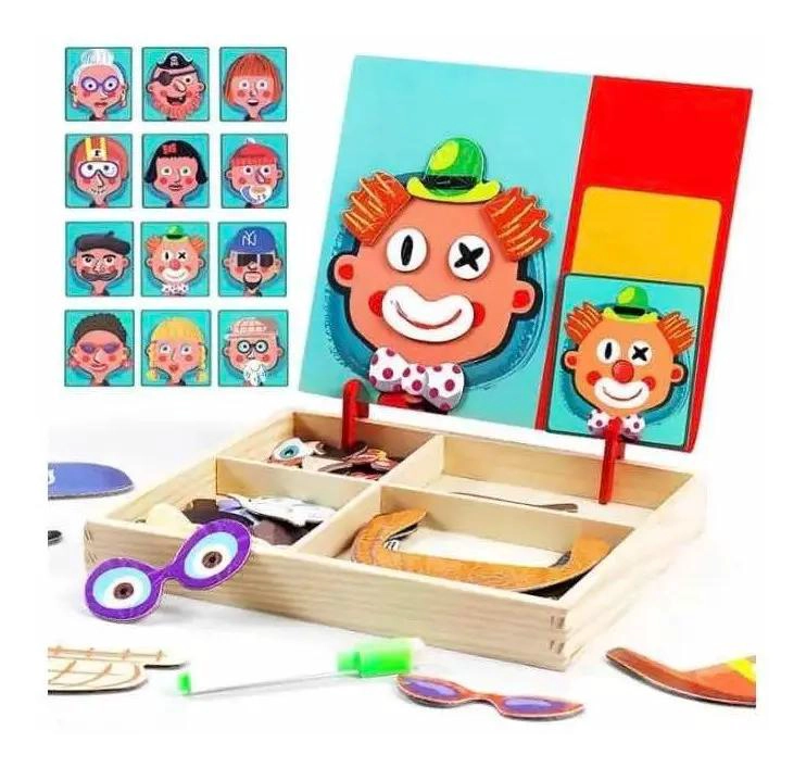 ROMPECABEZAS MAGNE TICO DE MADERA PARA DESARROLLO INFANTIL - 2