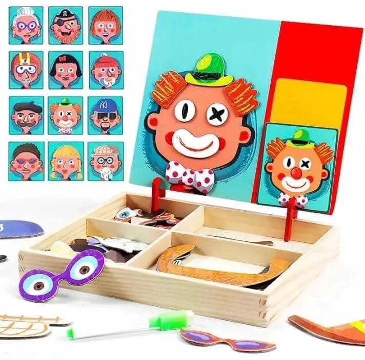 ROMPECABEZAS MAGNE TICO DE MADERA PARA DESARROLLO INFANTIL - 6