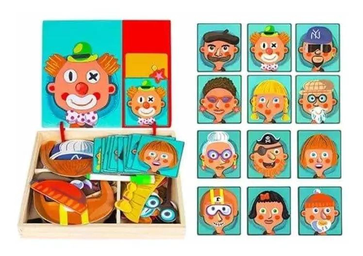 ROMPECABEZAS MAGNE TICO DE MADERA PARA DESARROLLO INFANTIL - 7