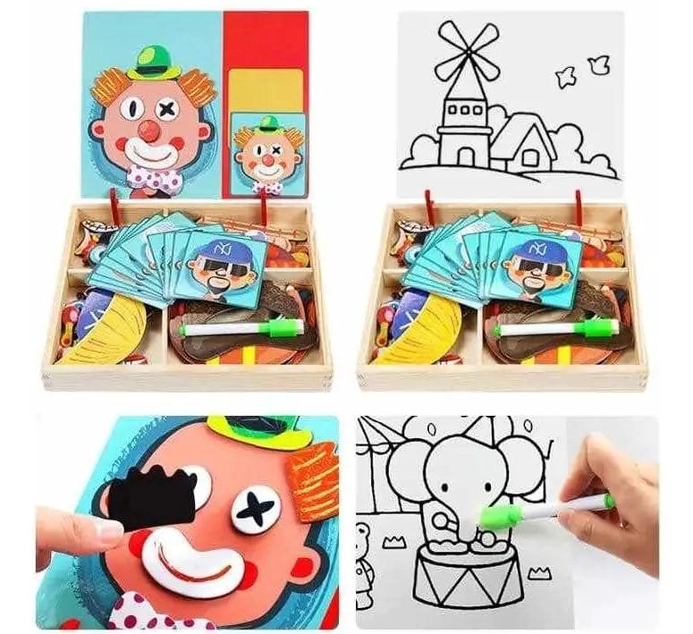 ROMPECABEZAS MAGNE TICO DE MADERA PARA DESARROLLO INFANTIL - 8