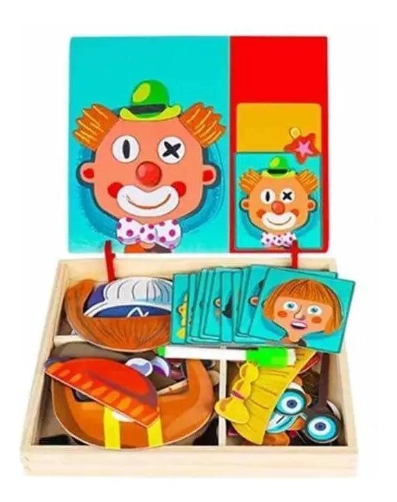 ROMPECABEZAS MAGNE TICO DE MADERA PARA DESARROLLO INFANTIL - 9