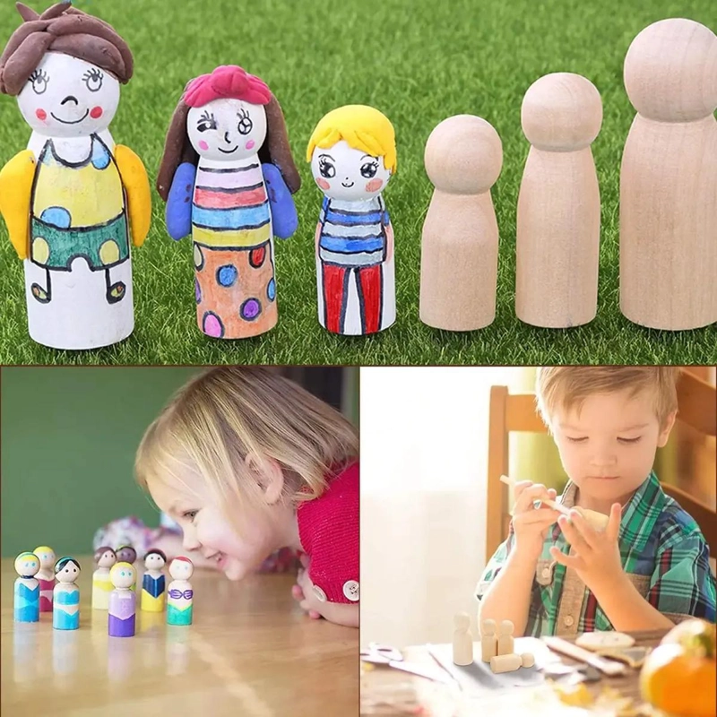 JUEGO DE 50 FIGURAS DE MADERA PARA MANUALIDADES Y DIY - 7