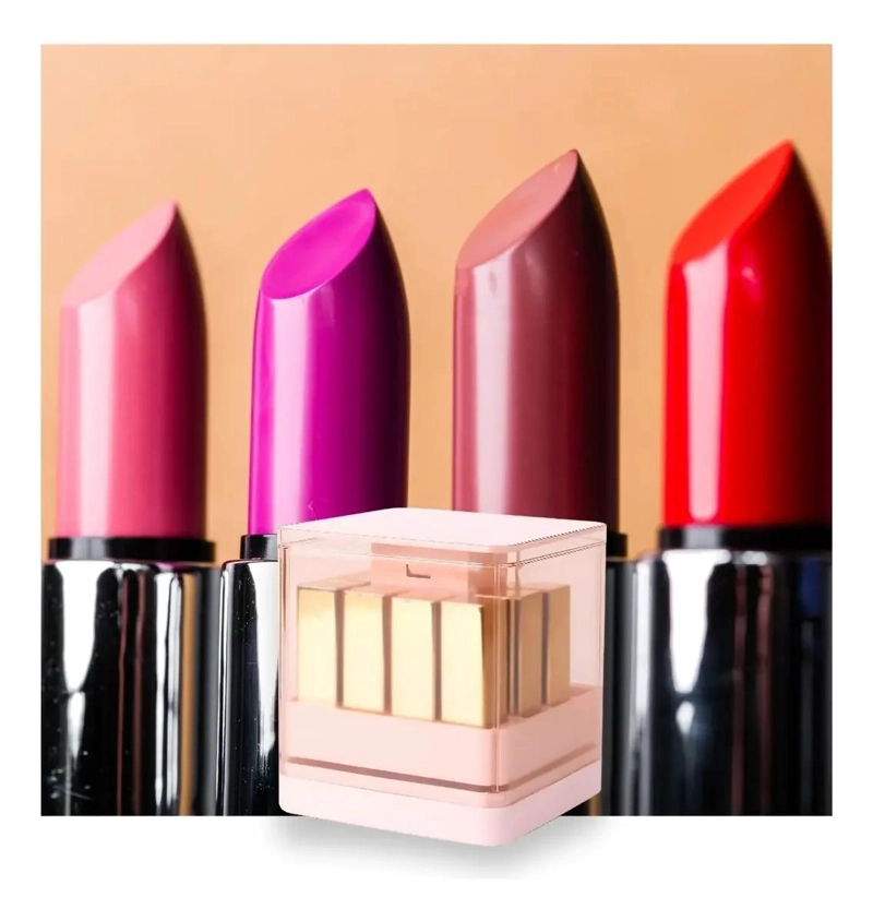 ORGANIZADOR DE MAQUILLAJE LEVANTABLE ROSA PARA LABIALES - 3