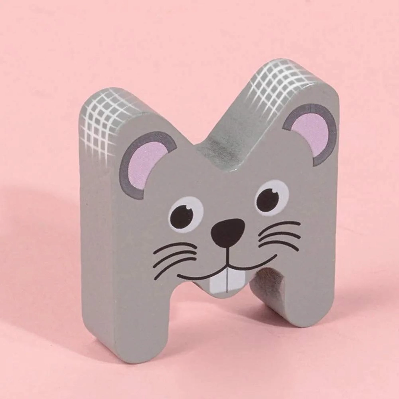 PUZZLE DE MADERA ABECEDARIO CON ANIMALES PARA NIÑOS - 4
