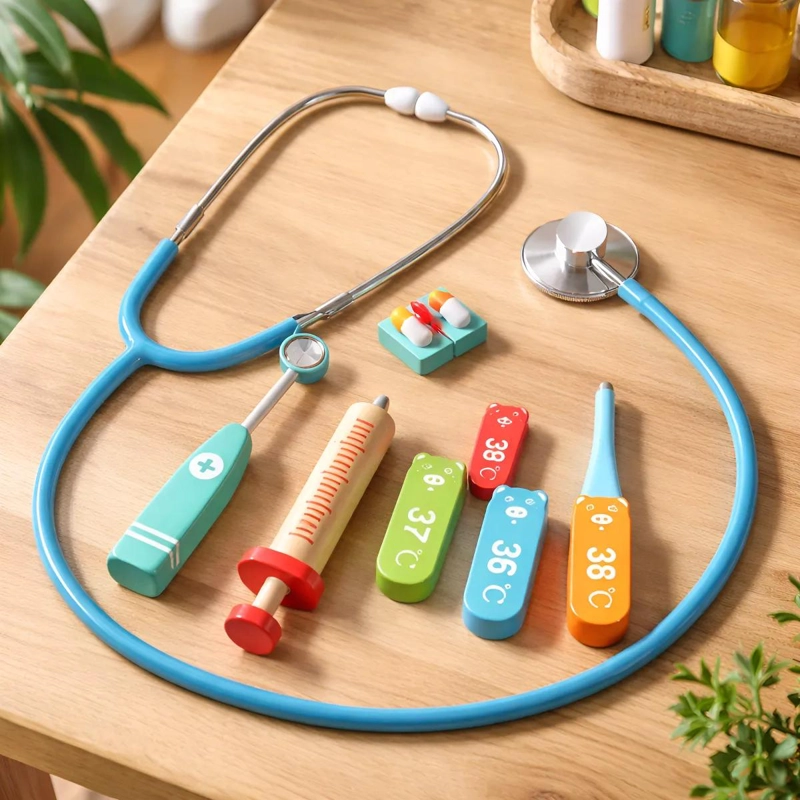 SET DE JUGUETE ME DICO DE MADERA PARA NIÑOS Y NIÑAS - 3
