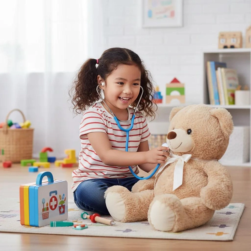 SET DE JUGUETE ME DICO DE MADERA PARA NIÑOS Y NIÑAS - 5