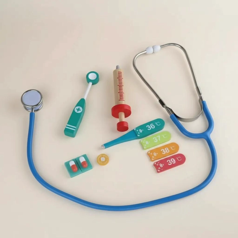 SET DE JUGUETE ME DICO DE MADERA PARA NIÑOS Y NIÑAS - 7