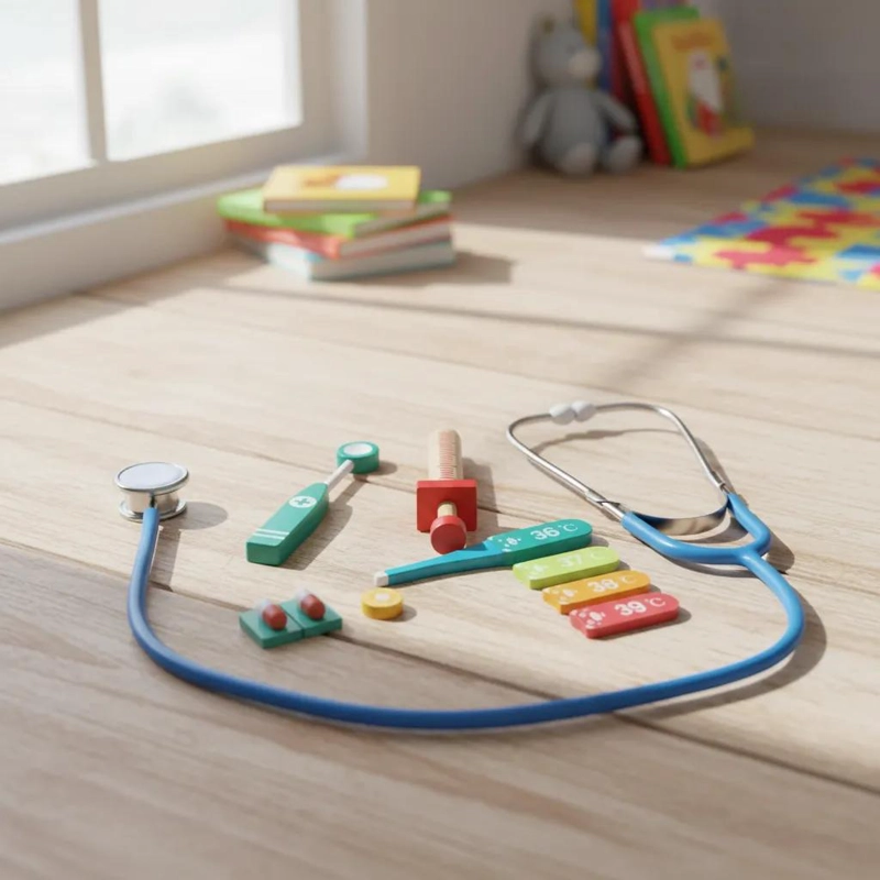 SET DE JUGUETE ME DICO DE MADERA PARA NIÑOS Y NIÑAS - 8