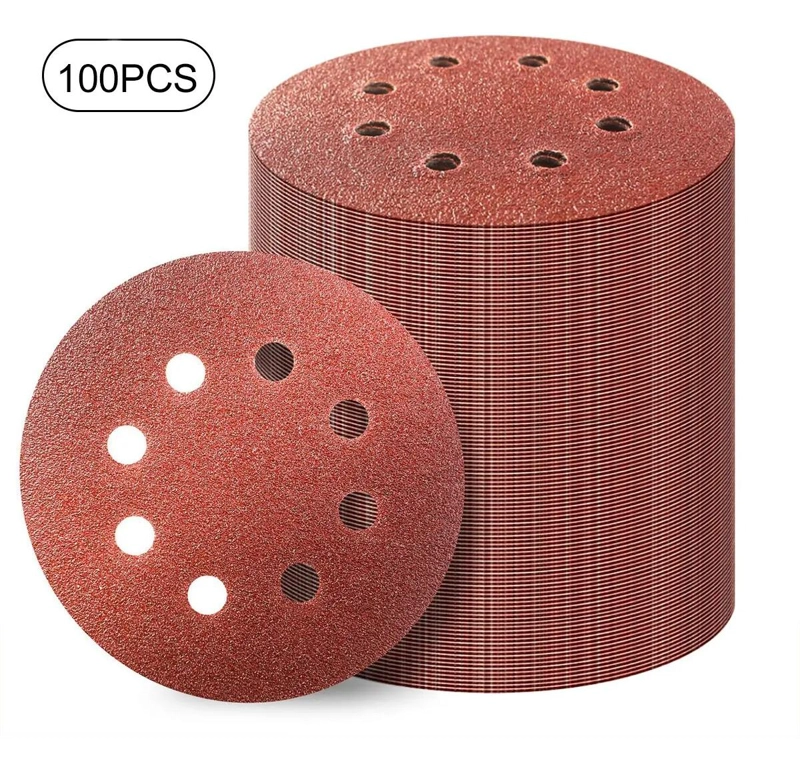 DISCOS DE LIJA DE 5 PULGADAS GRANO 60-400 PARA MULTIPLES USOS - 8