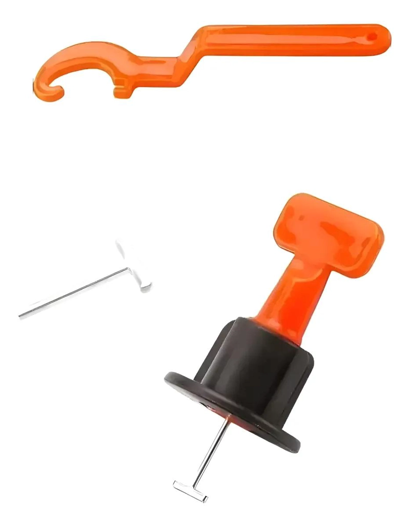 KIT DE 100 NIVELADORES REUTILIZABLES PARA CERAMICAS Y BALDOSAS - 1