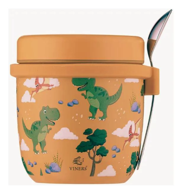 TERMO INFANTIL DINOSAURIOS CON CUCHARA 300ML - 2