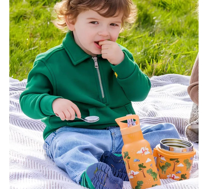 TERMO INFANTIL DINOSAURIOS CON CUCHARA 300ML - 3