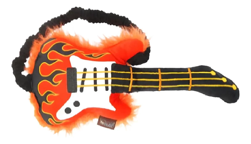JUGUETE PARA PERRO EN FORMA DE GUITARRA ECOLOGICO - 1
