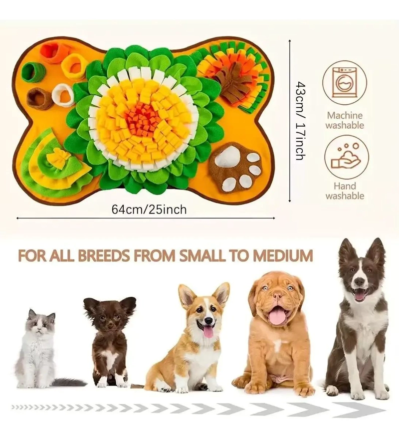 ALFOMBRILLA INTERACTIVA DE OLFATEO PARA PERROS CON TEMATICA - 3