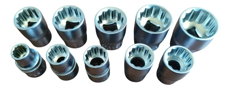 JUEGO DE DADOS POLIGONALES 10 PIEZAS DE 8 A 19MM - 3