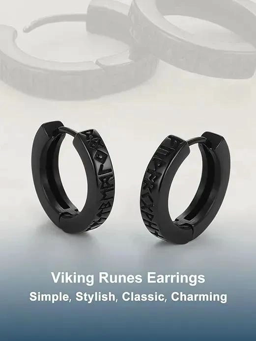 ARETES DE ARO VIKINGOS EN ACERO INOXIDABLE PARA HOMBRE Y MUJER - 2