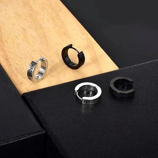 ARETES DE ARO VIKINGOS EN ACERO INOXIDABLE PARA HOMBRE Y MUJER - 4