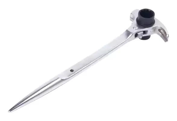 LLAVE CARRACA MULTIFUNCIONAL 4 EN 1 PARA ANDAMIOS 19 Y 22MM - 2