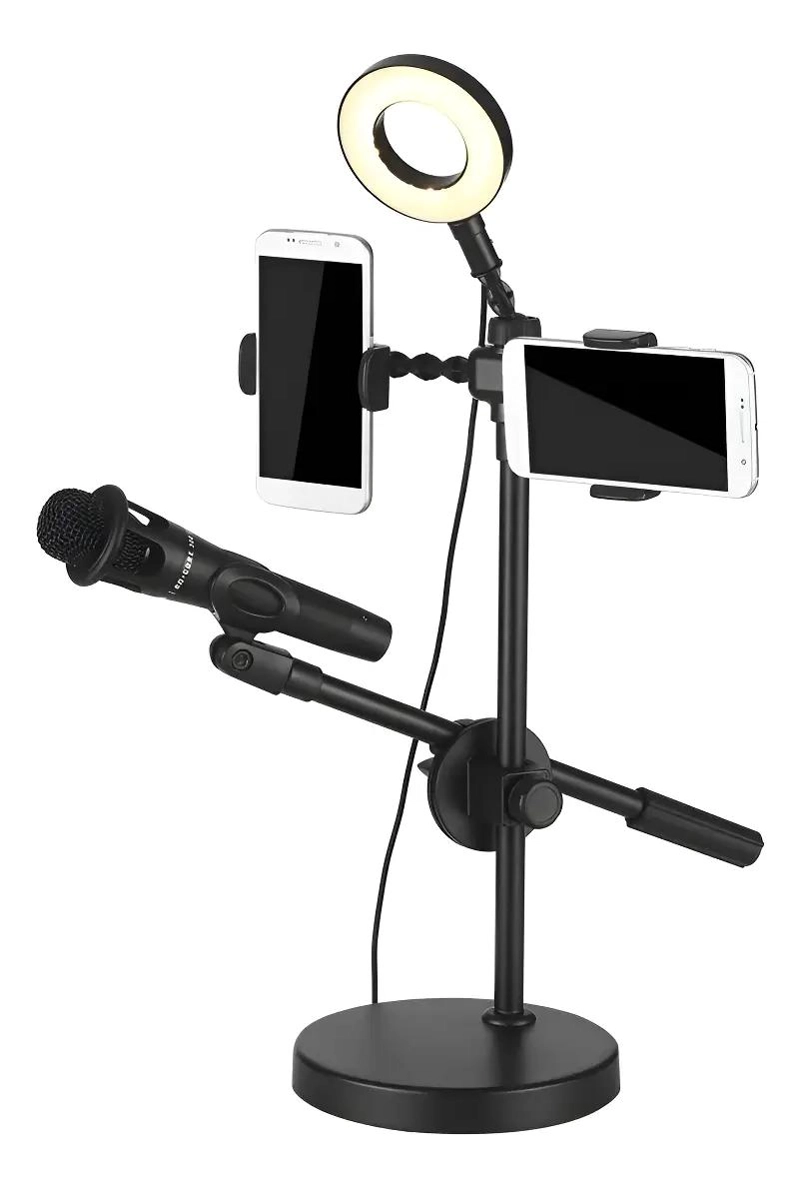 ARO DE LUZ LED CON TRIPODE Y SOPORTE AJUSTABLE PARA FOTOGRAFIA - 1