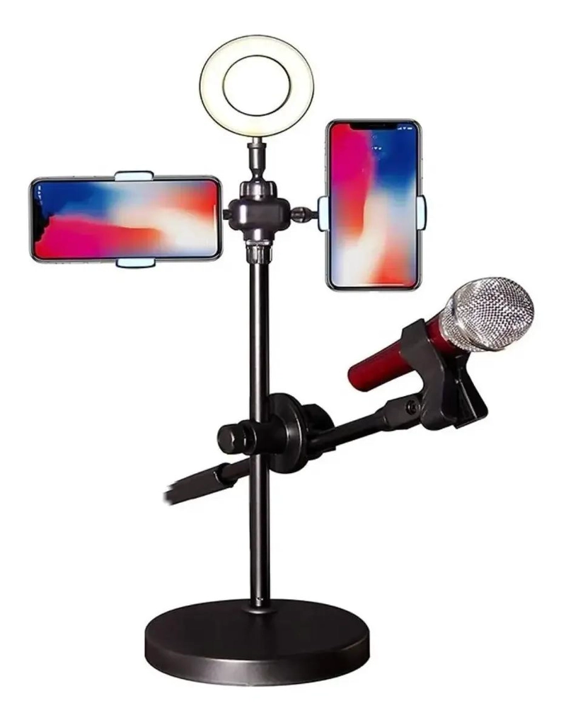 ARO DE LUZ LED CON TRIPODE Y SOPORTE AJUSTABLE PARA FOTOGRAFIA - 2