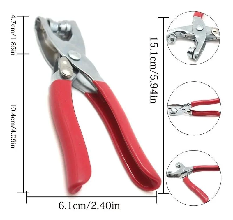 KIT DE PERFORADORA Y REMACHADORA PARA CINTURONES Y MAS - 3