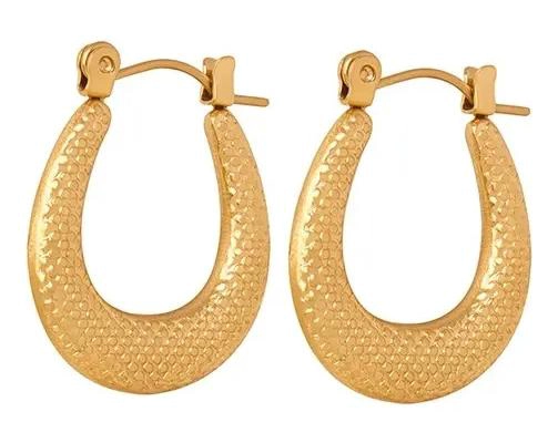 AROS BAÑADOS EN ORO 18K CON DISEÑO EXCLUSIVO Y ELEGANTE - 1