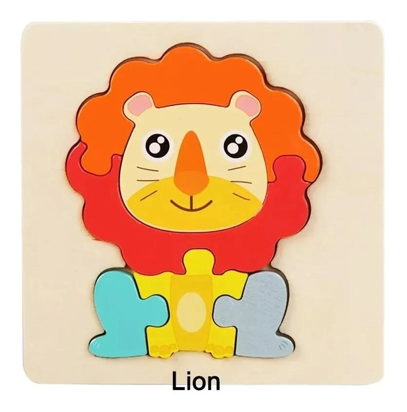 PACK DE 9 ROMPECABEZAS DE MADERA 3D PARA NIÑOS - 6