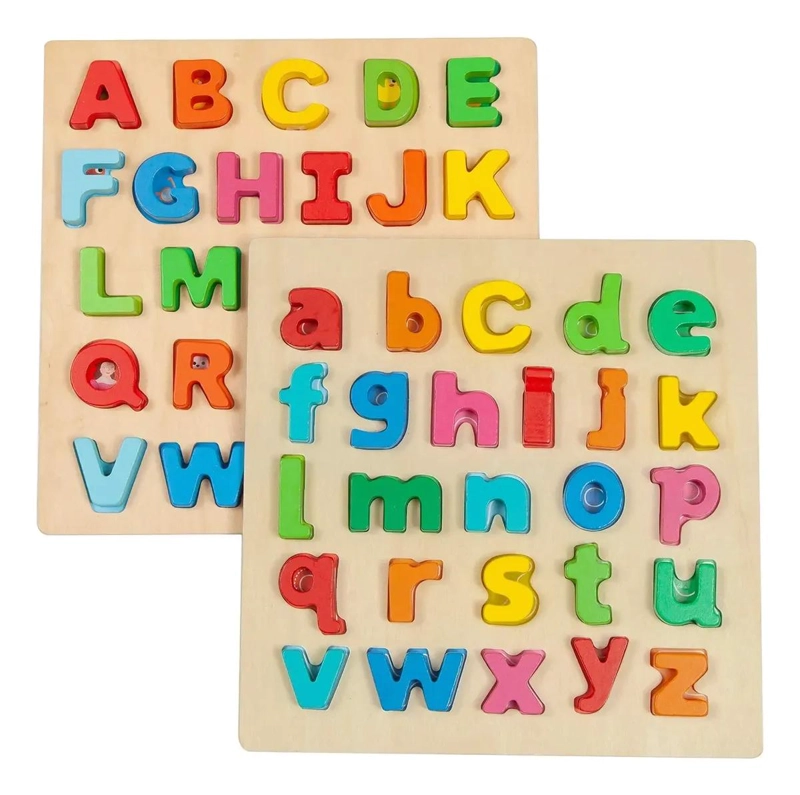 PUZZLE EDUCATIVO DE MADERA CON ABECEDARIO COMPLETO - 1