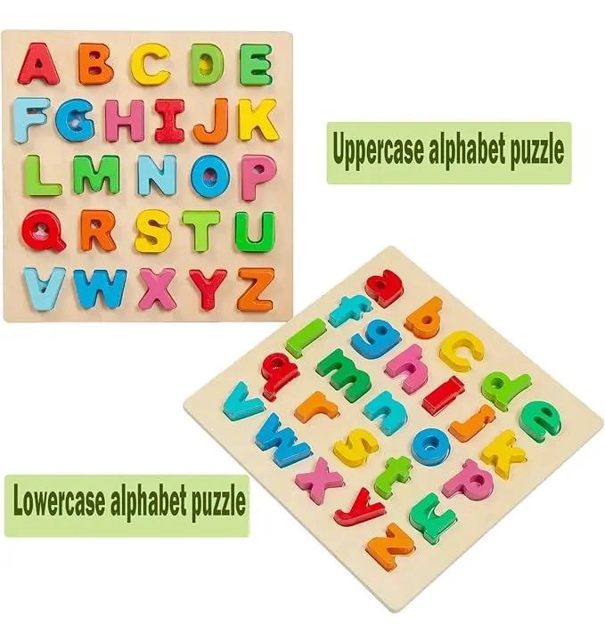 PUZZLE EDUCATIVO DE MADERA CON ABECEDARIO COMPLETO - 2