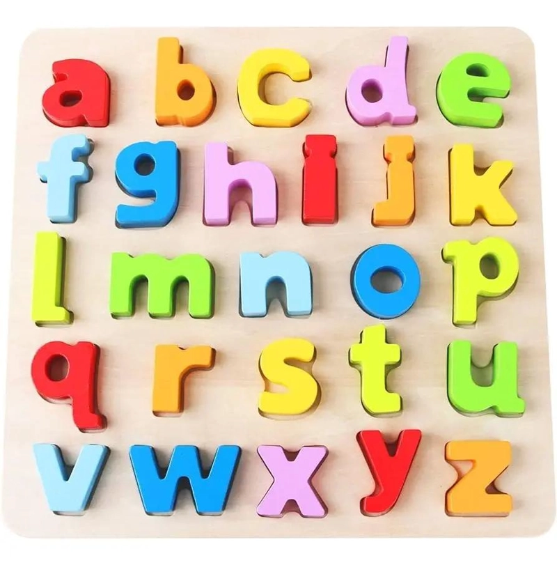 PUZZLE EDUCATIVO DE MADERA CON ABECEDARIO COMPLETO - 3