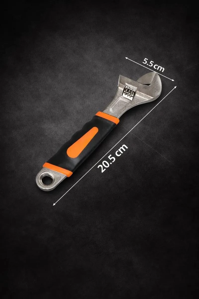 LLAVE AJUSTABLE COMPACTA CON MANGO ERGONOMICO ANTIDESLIZANTE - 3