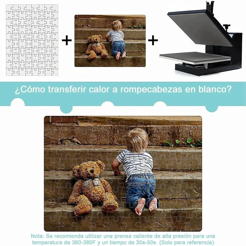 PACK DE 10 ROMPECABEZAS PERSONALIZABLES A4 PARA SUBLIMACION - 5
