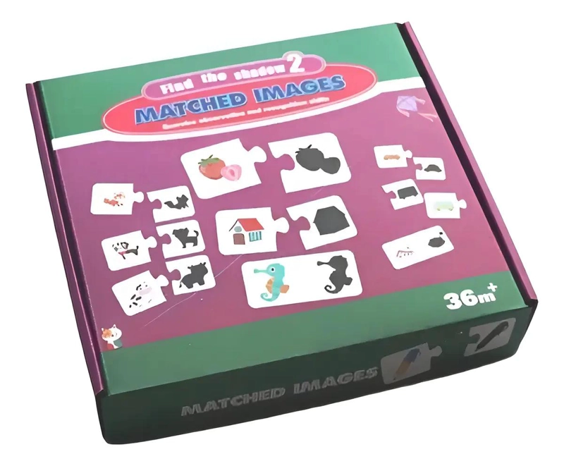 PUZZLE DIDACTICO DE MADERA PARA NIÑOS CON ANIMALES COLORIDOS - 1