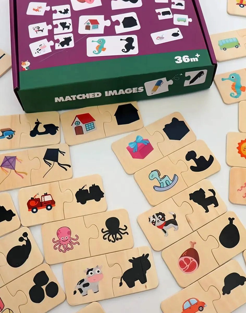 PUZZLE DIDACTICO DE MADERA PARA NIÑOS CON ANIMALES COLORIDOS - 4