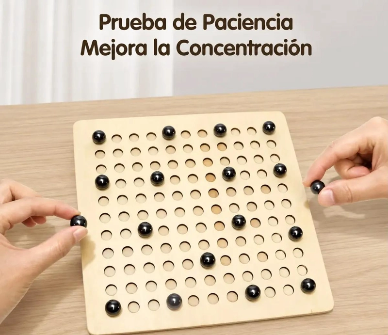 JUEGO DE MESA DIDACTICO DE MADERA PARA INGENIO Y CONCENTRACION - 1