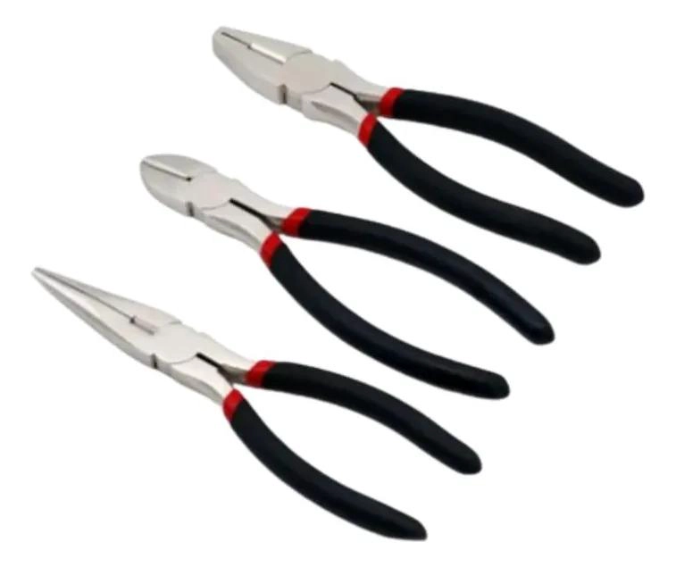 SET DE ALICATES 3 PIEZAS PARA ELECTRICIDAD Y BRICOLAJE - 1