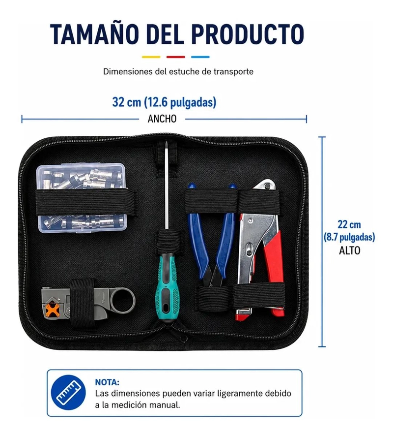 KIT MULTIFUNCIONAL DE CRIMPADORA Y PELACABLE PARA CONEXIONES - 1