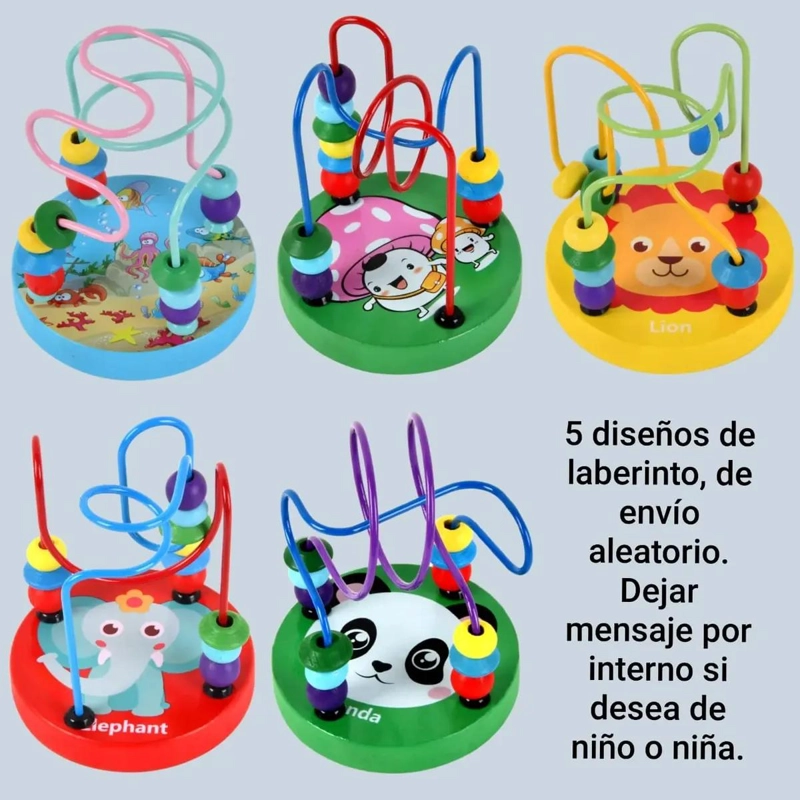 PACK DE 9 JUGUETES DIDACTICOS DE MADERA PARA NIÑOS - 7