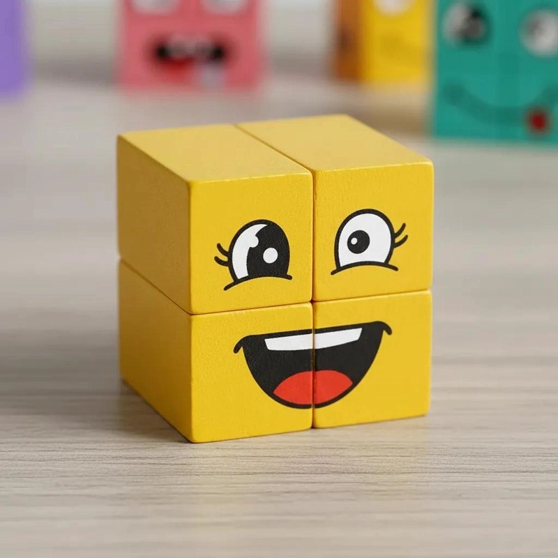 PUZZLE DIDACTICO DE MADERA PARA RECONOCER EMOCIONES - 3
