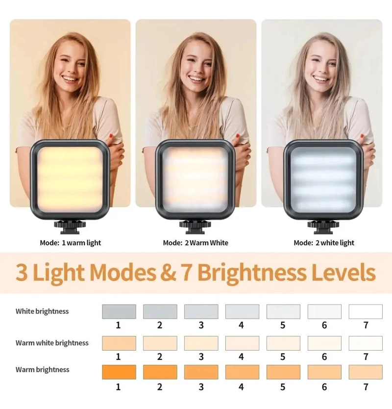 FOCO LED CON 62 LUCES PARA CAMARAS Y DISPOSITIVOS MOVILES - 7