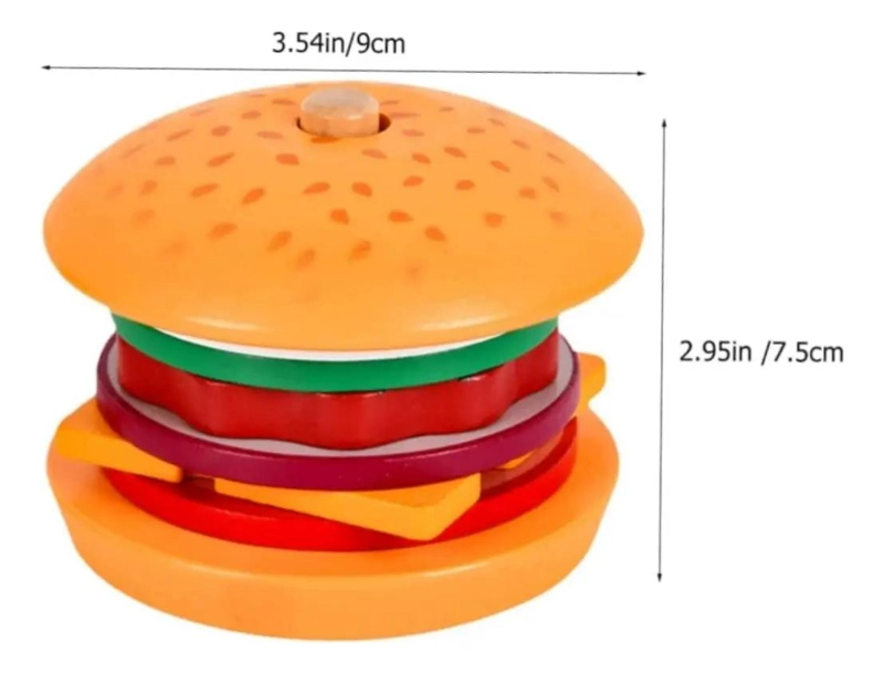 JUEGO DE ENCAJE DE ALIMENTOS DE MADERA PARA NIÑOS - 3