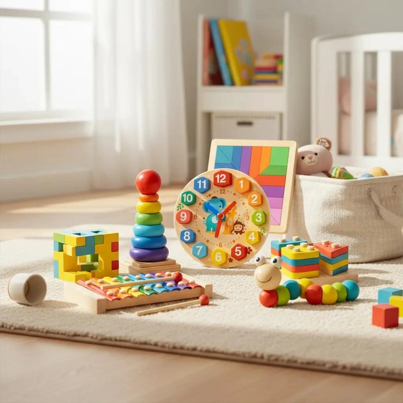 JUEGO DIDACTICO DE MADERA PARA DESARROLLO INFANTIL - 3