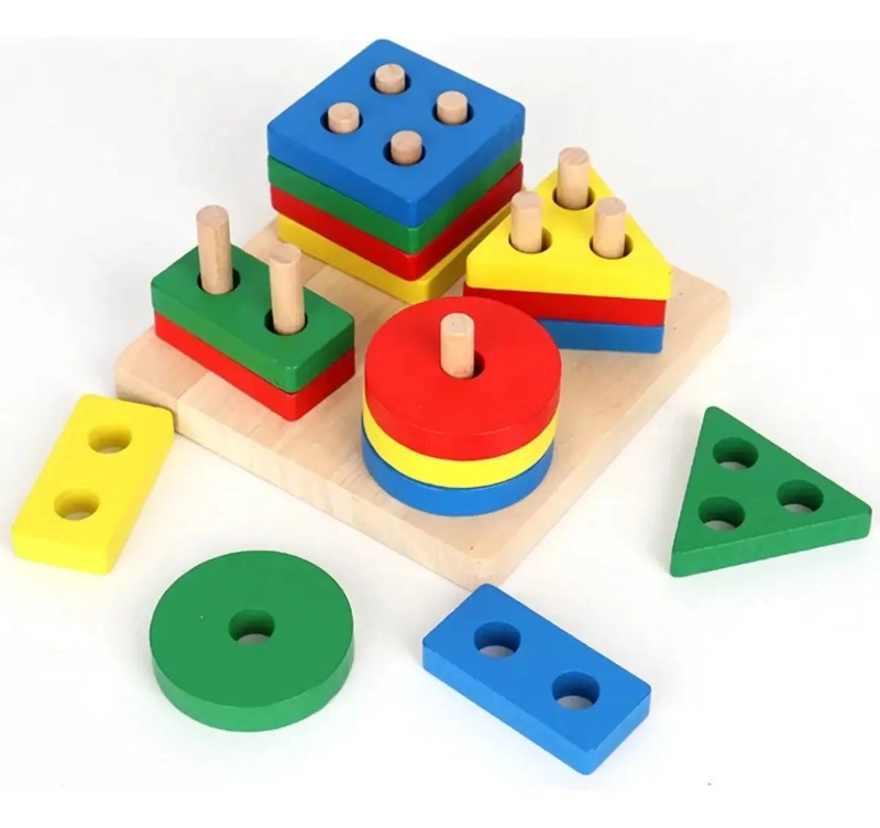 JUEGO DIDACTICO DE MADERA PARA DESARROLLO INFANTIL - 8