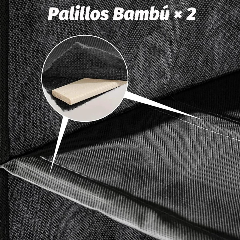 ORGANIZADOR COLGANTE DE ARMARIO CON 6 ESTANTES Y BOLSILLOS - 6