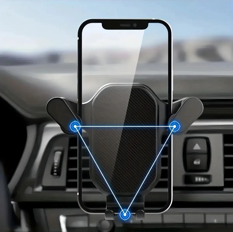 SOPORTE PARA CELULAR EN AUTO CON FIJACION PARA REJILLA - 5